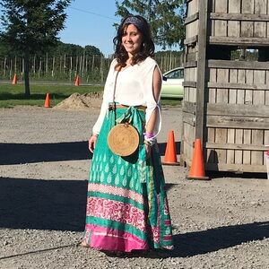 Colorful Bohemian Maxi Skirt